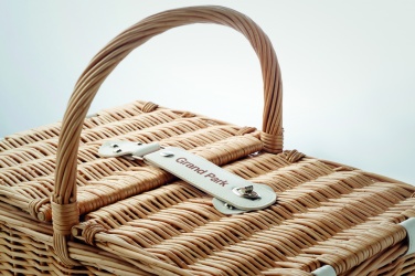 Logotrade promotional product image of: Wicker picnic basket 4 people