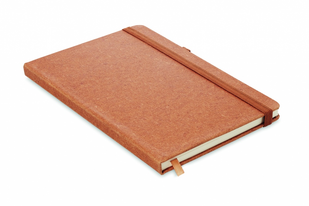 Logotrade promotional giveaway picture of: Recycled Leather A5 notebook