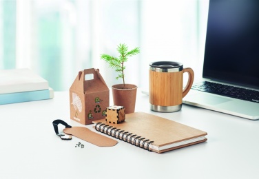 Logo trade promotional giveaways picture of: A5 Pine tree GROWNOTEBOOK™