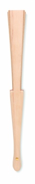 Logotrade promotional giveaway image of: Wood hand fan with cork fabric