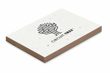 Logo trade promotional items image of: Grass/seed paper memo pad
