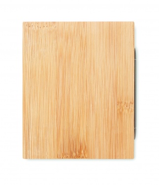 Logo trade corporate gift photo of: Bamboo pen holder and LCD clock