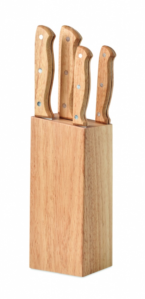 Logotrade promotional merchandise photo of: 5 piece knife set in base