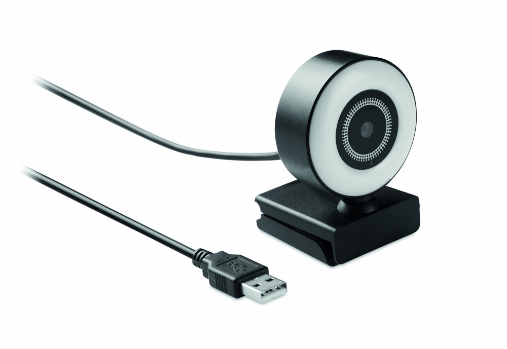 Logotrade promotional merchandise photo of: 1080P HD webcam and ring light