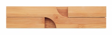 Logo trade promotional giveaways picture of: Bamboo foldable pot stand