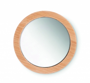 Logo trade promotional items picture of: Bamboo make-up mirror