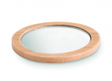 Logotrade promotional product image of: Bamboo make-up mirror