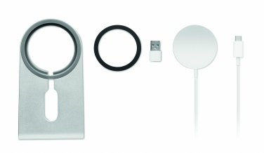 Logo trade promotional gift photo of: Portable magnetic charger 15W