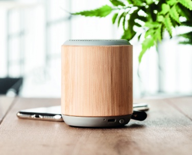 Logotrade promotional giveaway image of: 5.3 wireless bamboo speaker