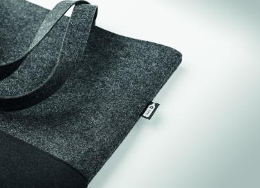 Logo trade corporate gifts picture of: RPET felt shopping bag