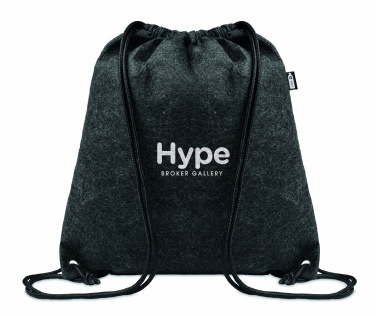 Logotrade promotional product image of: RPET felt drawstring bag