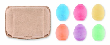Logotrade promotional item image of: 6 chalk eggs in box