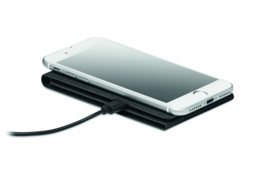 Logo trade promotional gift photo of: RPET wireless charger 15W