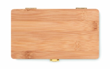 Logotrade promotional merchandise picture of: 21 pcs tool set in bamboo case