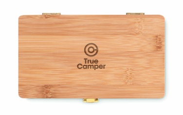 Logo trade promotional items picture of: 21 pcs tool set in bamboo case
