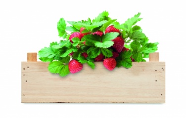 Logo trade promotional gifts picture of: Strawberry kit in wooden crate