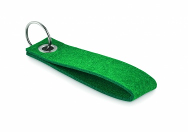 Logotrade promotional item image of: RPET felt key ring Hämeenlinna