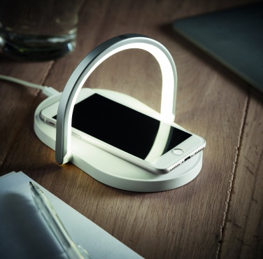 Logotrade corporate gift image of: Light and wireless charger 10W