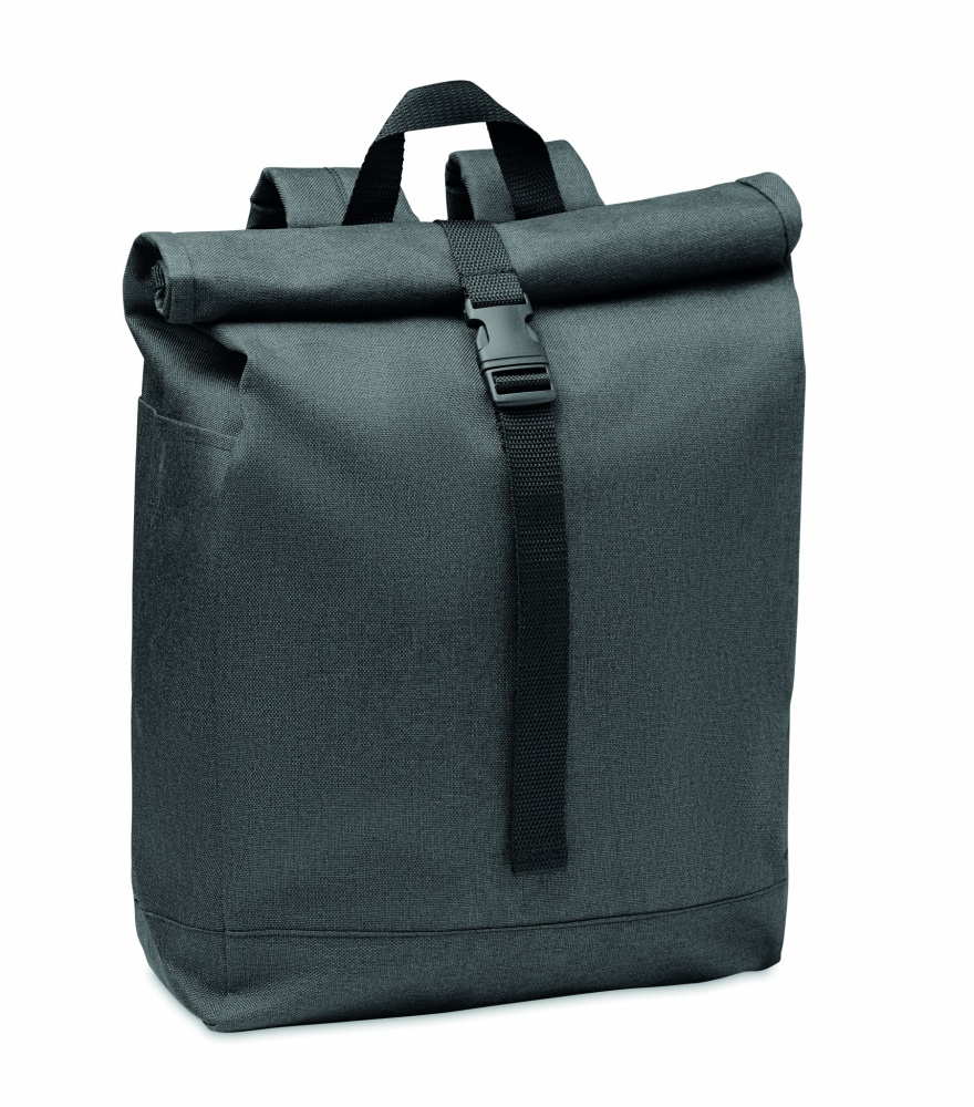 Logo trade promotional merchandise picture of: 600D RPET 2 tone backpack