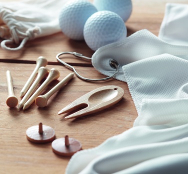 Logo trade promotional giveaway photo of: Golf accessories set in pouch