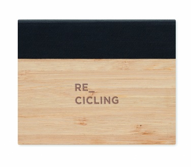 Logo trade promotional giveaway photo of: Bamboo sticky note memo pad