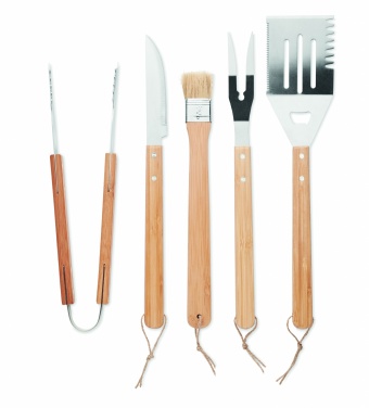 Logo trade corporate gifts picture of: 5 Barbecue tools in pouch