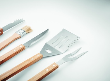Logo trade advertising products image of: 5 Barbecue tools in pouch