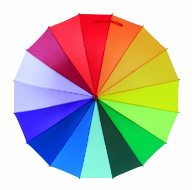 Logo trade business gift photo of: 27 inch rainbow umbrella