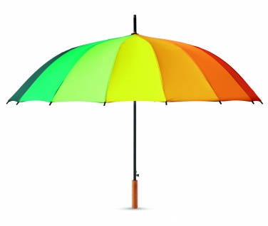 Logo trade advertising product photo of: 27 inch rainbow umbrella