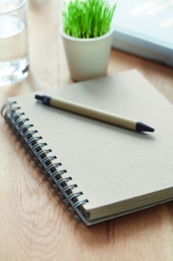 Logo trade advertising products picture of: A5 grass notebook 80 lined