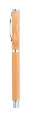 Logo trade promotional items picture of: Bamboo gel pen