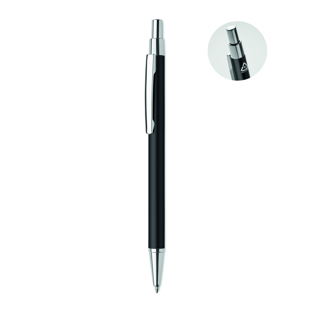 Logo trade advertising products image of: Recycled aluminium ball pen