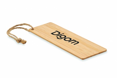 Logo trade promotional giveaways image of: Bamboo bookmark