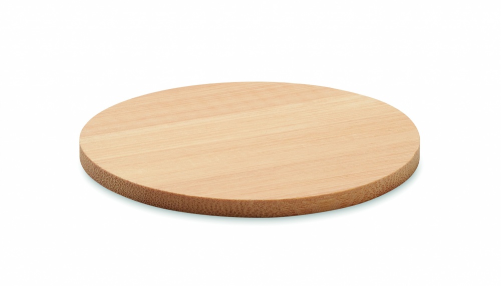 Logotrade promotional item picture of: Bamboo round coaster