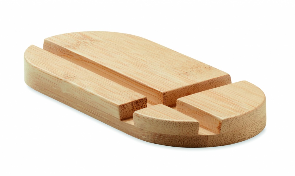 Logotrade promotional item image of: Bamboo tablet/smartphone stand