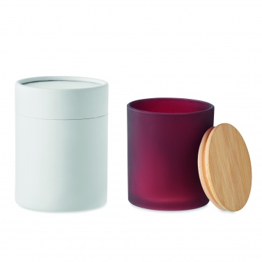 Logo trade corporate gifts picture of: Plant based wax candle 280 gr