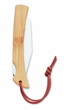 Logotrade promotional giveaway image of: Foldable knife in bamboo