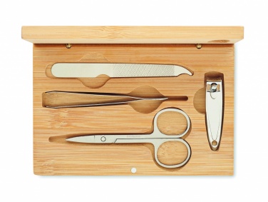Logo trade promotional giveaways image of: Manicure nail tool set