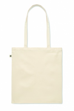 Logo trade promotional gift photo of: Organic cotton shopping bag