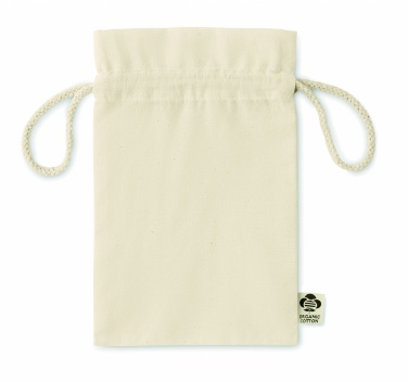 Logo trade promotional merchandise picture of: Small organic cotton gift bag