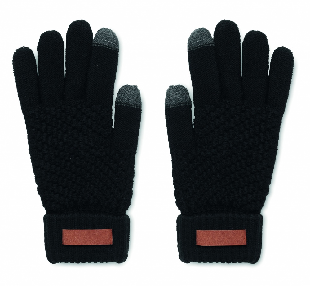 Logotrade promotional product image of: Rpet tactile gloves