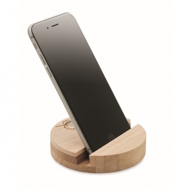 Logo trade promotional giveaway photo of: Birch Wood phone stand
