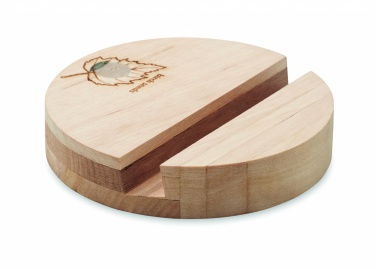 Logotrade promotional giveaway image of: Birch Wood phone stand