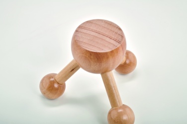 Logo trade promotional items picture of: Hand held massager in wood