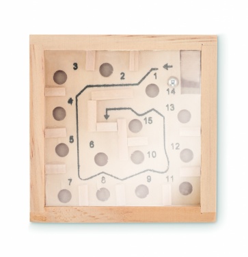 Logotrade advertising products photo of: Pine wooden labyrinth game