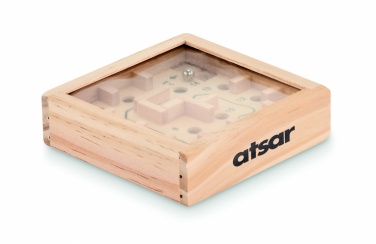 Logo trade promotional products picture of: Pine wooden labyrinth game