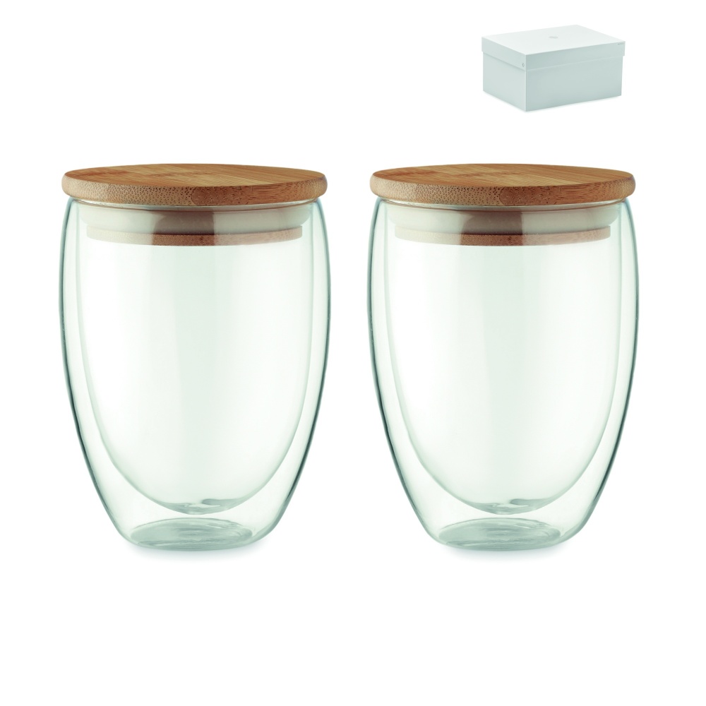 Logo trade advertising products picture of: Set of 2 glasses 350 ml in box