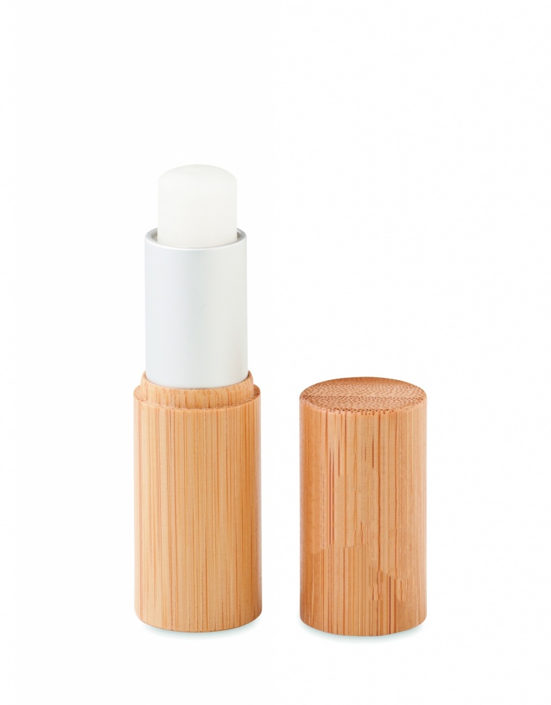 Logo trade corporate gift photo of: Lip balm in bamboo tube box