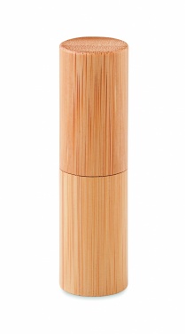 Logotrade promotional gift image of: Lip balm in bamboo tube box