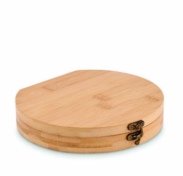 Logo trade corporate gifts image of: 15 piece tool set bamboo case